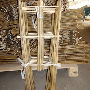 Treillis en <span class=keywords><strong>bambou</strong></span> naturel de 18 pouces de haut à 3 niveaux combiné à 2 échelles pour plantes grimpantes pour clôtures agricoles et sportives - Product Image 6