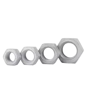 Kích Thước Tùy Chỉnh M20 M22 <span class=keywords><strong>M24</strong></span> M27 M30 M36 M39 M42 M45 M48 M52 A563 DIN 934 Mạ Kẽm Nhúng Nóng Hex Nuts HDg Hexagon <span class=keywords><strong>Nut</strong></span> - Product Image 5