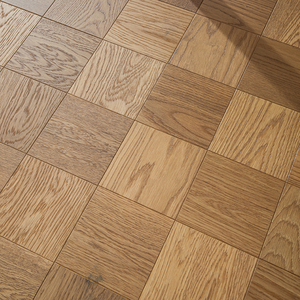 Suelo de Madera de Teca Natural en Tablero de Cuadros, Parqué Multicapa, Diseño Escandinavo - Product Image 4
