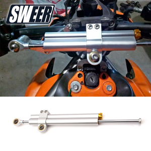 Ammortizzatore di sterzo in lega di alluminio per moto ammortizzatore allungato regolabile per accessori 400 Kawasaki Ninja - Product Image 2