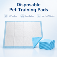 Tapis d'entraînement pour chiens en gros avec noyau absorbant SAP, tapis jetables pour chiots anti-fuites avec film bleu au dos, fourniture directe usine