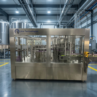 Aim Technologies Volledig Automatische Mineraalwaterafvullijn met PLC-besturing RVS vulmachine