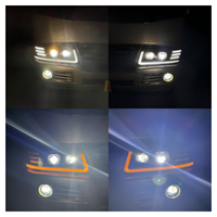 Phares LED 12V/24V en gros d'usine pour Toyota Coaster Bus 2007-2016, projecteur à double lentille, amélioration DRL, phare modifié