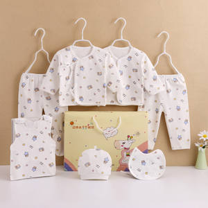 Nouveau vêtement classique en coton pour bébé poilu, fournitures de sept pièces, <span class=keywords><strong>sac</strong></span> en coton monté, costume de type fleur de dessin animé pour enfants - Product Image 6