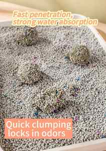 Litière pour chat en bentonite parfumée, 10 kg, écologique, sans poussière, à forte absorption, désodorisant naturel, premium, portable - Product Image 4