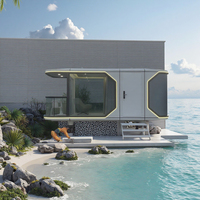 Hôtels-capsules préfabriqués haut de gamme et technologiques, pods spatiaux durables pour le glamping, à louer avec un élégant matériau en acier conteneurisé
