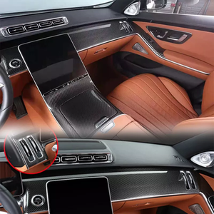 Panel Interior de fibra de carbono para salpicadero de coche, consola de conducción para Mercedes Benz W223 AMG S400L S450L <span class=keywords><strong>Maybach</strong></span> <span class=keywords><strong>S480</strong></span>, tienda de salida - Product Image 4