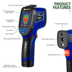 Xeast hồng ngoại thermography máy ảnh nhiệt man hinh xây dựng độ ẩm kiểm tra XE-27 Pro USB 33*33 cầm tay nhiệt độ màn hình - Product Image 2