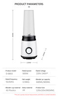 Mixeur Plongeant Multifonction 600W à Vitesse Variable pour Jus d'Orange et Aliments, Appareil de Cuisine Domestique avec Bouton Poussoir