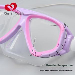 Ensemble de plongée avec tuba professionnel, masque de plongée anti-buée, anti-fuite, étanche, en silicone, lunettes de plongée, tube respiratoire - Product Image 4