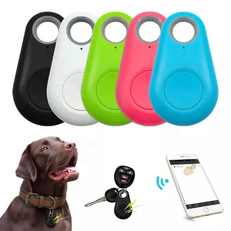 Mini Fashion Smart Dog Pets Bluetooth 4.0 GPS Tracker Anti-lost Alarm Wireless Key Finder Locator