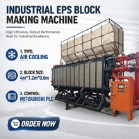 Machine automatique de fabrication de blocs de mousse EPS, contrôle PLC, ligne de production de panneaux d'isolation en mousse EPS à économie d'énergie, usine