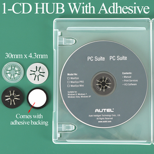 SUNSHING Lot de boîtes à CD transparentes avec dos adhésif, supports pour CD/DVD en PVC, points de fixation en mousse blanche pour le rangement des disques - Product Image 2