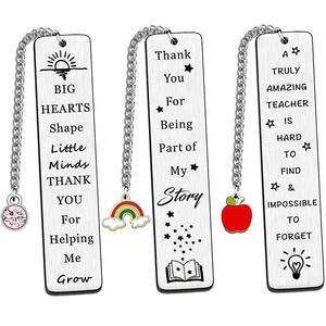 Segnalibri con Logo Laser e Scritta 'Grazie per Essere Parte della Mia Storia' per la Festa degli Insegnanti, Regalo Artistico all'Ingrosso - Product Image 2