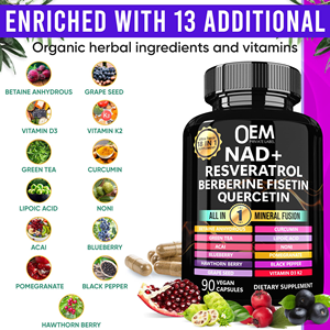Nad Plus Supplement <strong>Capsules</strong> Cellular Energy Nad Supplements 90 Count Food Nad <strong>Capsules</strong> - Product Image 2
