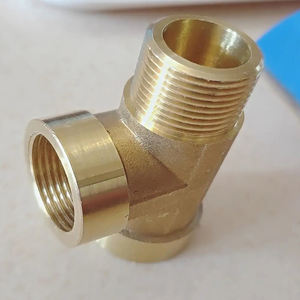 ข้อต่อทองเหลืองข้อต่อท่อประปาข้อต่อตัวทีข้อต่อเกลียว1/2 "-2" ข้อต่อทองเหลือง - Product Image 4