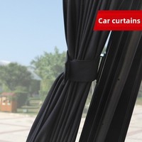 Rideaux de voiture en fibre de polyester style minimaliste à rail, protection solaire et isolation thermique, 70*39cm, vente en gros, Ningbo