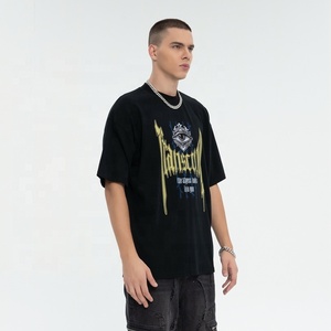 Rainbow Spray Diseño original Ojo gótico Goteo Texto Gráfico Negro Camiseta Casual Streetwear Custom Prin Urban Camiseta para hombre - Product Image 2