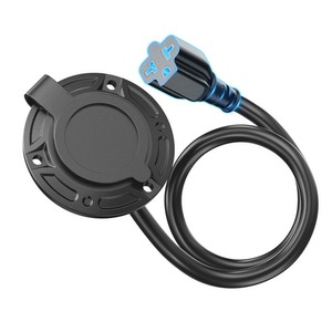 Prise de courant CA 20 ampères, 125 volts, 12AWG, 0,5 m, prise d'alimentation avec cordon, prise universelle NEMA5-15 - Product Image 1