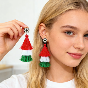 Personnalisé Coupe Du Monde Drapeau National Cheveux Accessoires Ensemble: Bandeau Strass - Product Image 1