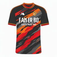 Ensemble de maillots de football personnalisés pour hommes, numéros d'équipe imprimés, col rond, manches courtes, séchage rapide, respirant, uniforme d'entraînement pour adultes