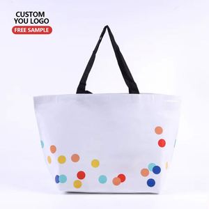 Large-capacity Waterproof <b>Supermarket</b> Grocery Shopping One-shoulder Portable PP Woven Shopping Bag - Product Image 1