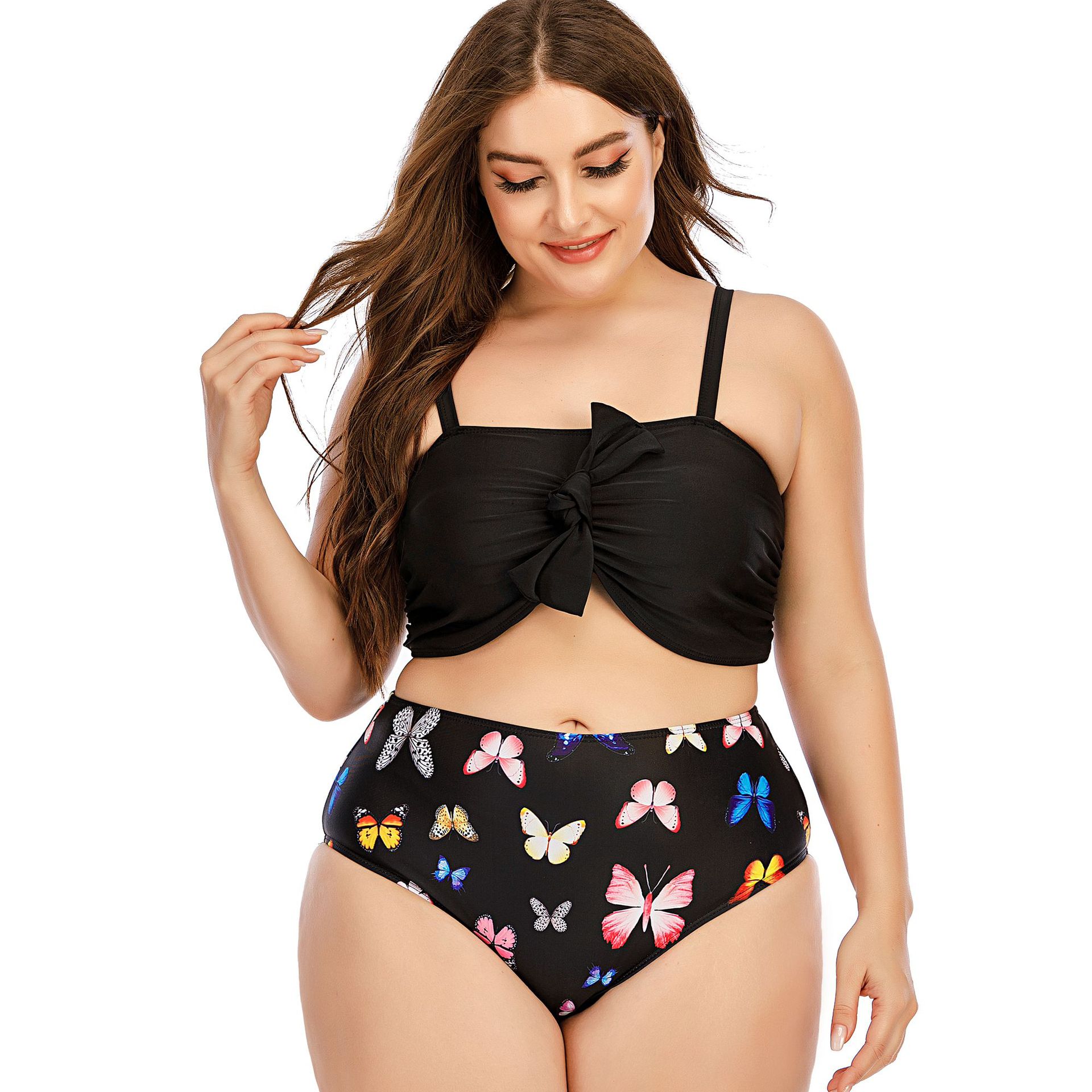 4XL Plus Size Two Piece Swimsuit set Push Up Swimwear oversize Women