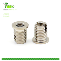 Galvanizing Slotted Flange Self Tapping Screw Thread Insert M4-M10 Self Tapping Insert Nut for Aluminium
