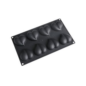 Heart Shape <b>Silicone</b> Cake Mold 8 Cavity DIY Mousse Mold For Valentine's Day <b>Baking</b> - Product Image 4