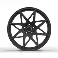 Rines Forjados Negros Mate Personalizados HZH para Mercedes/Audi/BMW de 17-23 Pulgadas, Aleación de Aluminio Personalizada