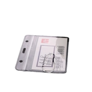 Porte-carte d'identité de haute qualité Deli PZ12, coque de protection transparente en <span class=keywords><strong>plastique</strong></span> pour <span class=keywords><strong>badge</strong></span> de travail - Product Image 2