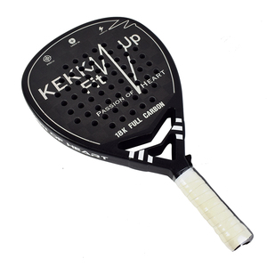 <span class=keywords><strong>Raquette</strong></span> de padel professionnelle OEM de qualité supérieure, en fibre de verre et carbone, avec tête en forme de goutte d'eau et diamants 18K - Product Image 1