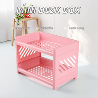 Mini-contenants rectangulaires mignons et écologiques en plastique PP multifonctionnels pour organiseur de bureau ou sac à jouets