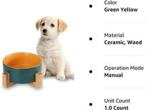 Bright Colored Eco-Friendly Modern Wooden Dog Feeding <b>Bowl</b> Holder Handmade Fashion <b>Pet</b> <b>Feeder</b> <b>Bowls</b> - Product Image 4