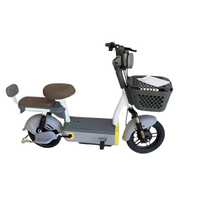 Vélo électrique à pédales 48V 350W à 3 vitesses avec batterie au plomb-acide et cadre en acier