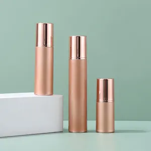 Luxe Ronde Cosmetica Fles Pp Cosmetische Verpakking Voor Huidverzorging Oppervlak Airless Fles