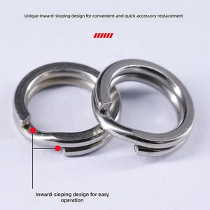 Connecteur <span class=keywords><strong>de</strong></span> leurre à double boucle aplatie <span class=keywords><strong>en</strong></span> acier inoxydable haute résistance, anneau pivotant renforcé, accessoire <span class=keywords><strong>de</strong></span> pêche <span class=keywords><strong>en</strong></span> mer, résistance à la traction <span class=keywords><strong>de</strong></span> 185 <span class=keywords><strong>kg</strong></span> - Product Image 3