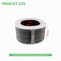 Filter Kartrid Serat Karbon Cocok untuk 6 Filter Hepa Pembersih Udara Rumah