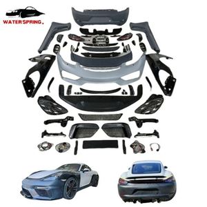 Kit carrosserie large pour Porsche Cayman 981, kit de carrosserie pour mise à niveau, kit de pare-chocs 718 GT4 PP, style 718 pour Cayman 981 GT4 - Product Image 3
