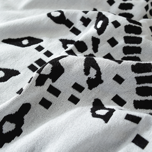 Venta al por mayor de fábrica, funda de sofá <span class=keywords><strong>Reversible</strong></span> blanca y negra, manta tejida de tapiz personalizada para sala de estar - Product Image 3