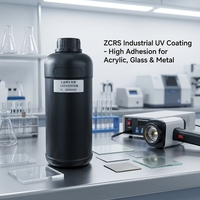 Primaire blanc universel ZCRS UV industriel pour verre acrylique et métal, haute adhérence pour imprimantes séries I3200/DX5