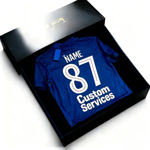 Maglia da Calcio Personalizzata per Uomo Adulto 25/26 # Pantaloncini 87 in 100% poliestere stampati a trasferimento termico, ecologici e ad asciugatura rapida per i parigiani - Product Image 1