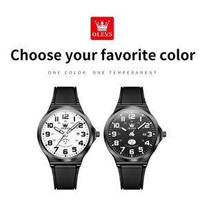 Montre à quartz de luxe OLEVS 5629 pour homme, avec logo personnalisé OEM, affichage semaine par semaine, étanche, design sportif, cadran à aiguilles, alliage 16 mm - Product Image 6