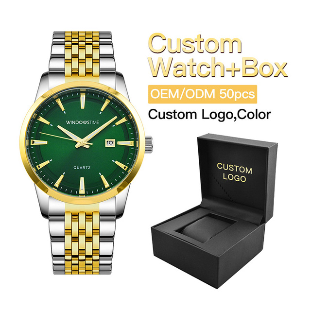 OEM/ODM Stainless Steel Couple Watch Custom Logo Simple Classic Design High Quality Waterproof Luxury Quartz Watch Pointer Gift