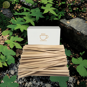 Palillos Agitadores de Bambú y Abedul Biodegradables con Logotipo Personalizado, Cucharas Planas de Madera de 114 mm para Café, Té y Leche, Venta al Por Mayor - Product Image 4