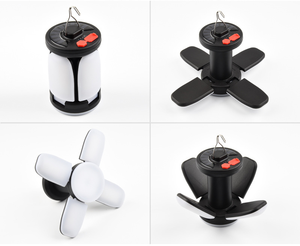 2025 nuevo 6 modos recargable USB Solar plegable LED tienda de luz con gancho colgante carga del teléfono lámpara de Camping iluminación fotográfica - Product Image 2