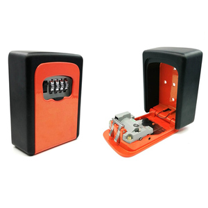 CH-801 Custom 4 Digital Wall Mount lock box Combination Key Safe Storage Lock Box