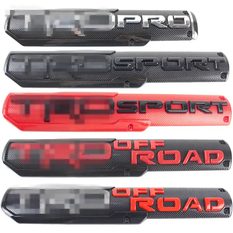 Настраиваемый пластиковый TRD PRO спортивный боковой брызговик Эмблема двери значок наклейка автомобильная Наклейка ABS хром значки для автомобильного знака