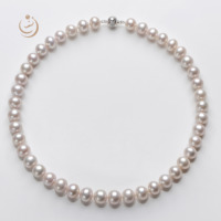 Collier de perles Edison AAA- Light Lavender de 9 à 11 mm