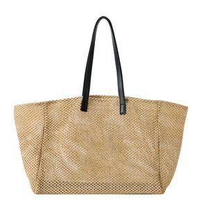 Bolsa de malla de algodón personalizada, portátil, colorida, de ganchillo, reutilizable, para compras, para frutas y verduras - Product Image 1